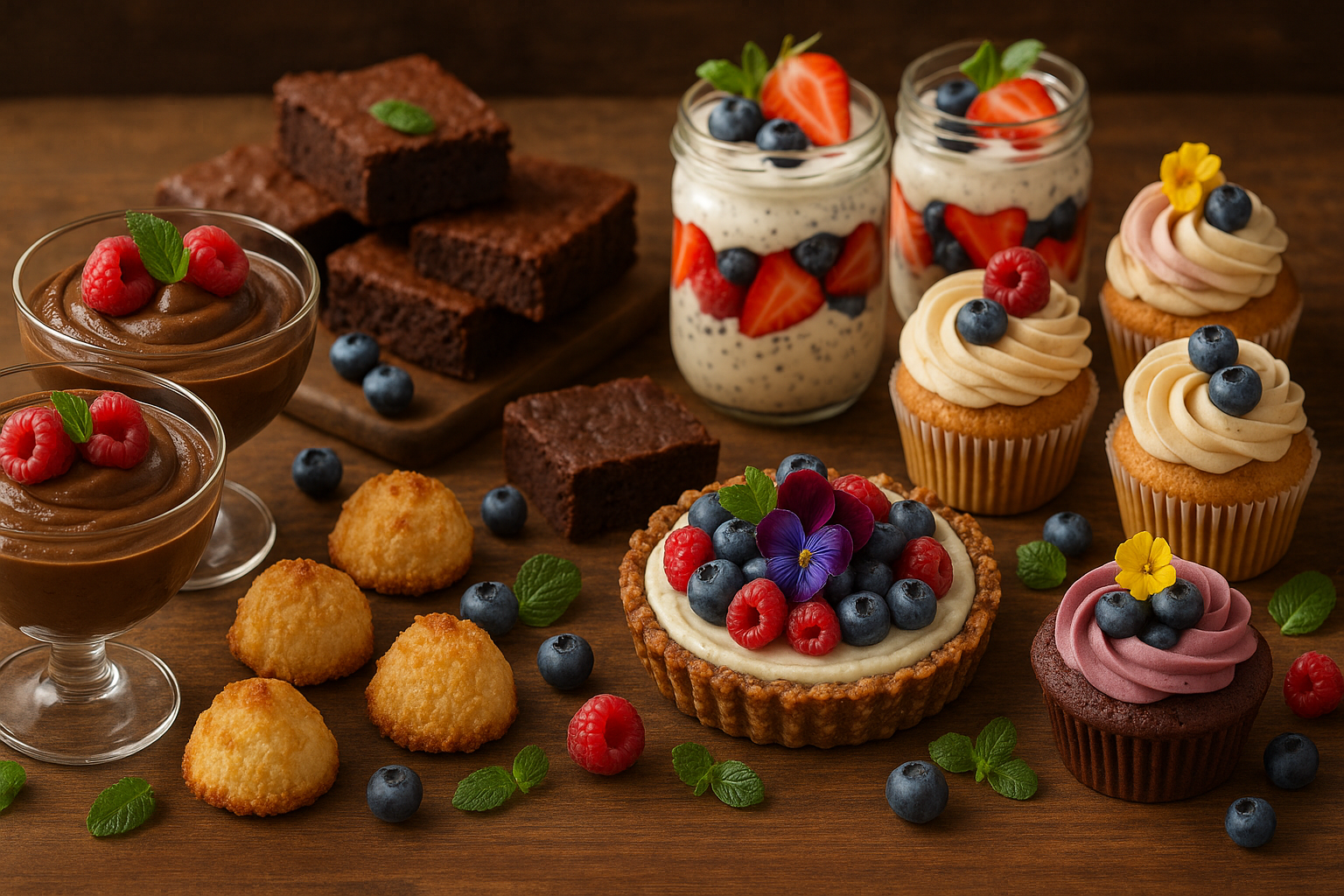 postres veganos tentadores